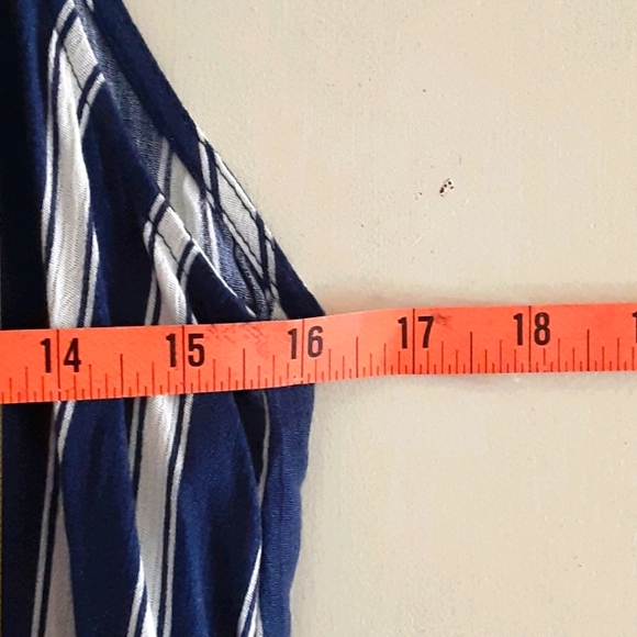 KORI America Large Blue Stripes Jumpsuit - Picture 10 of 12